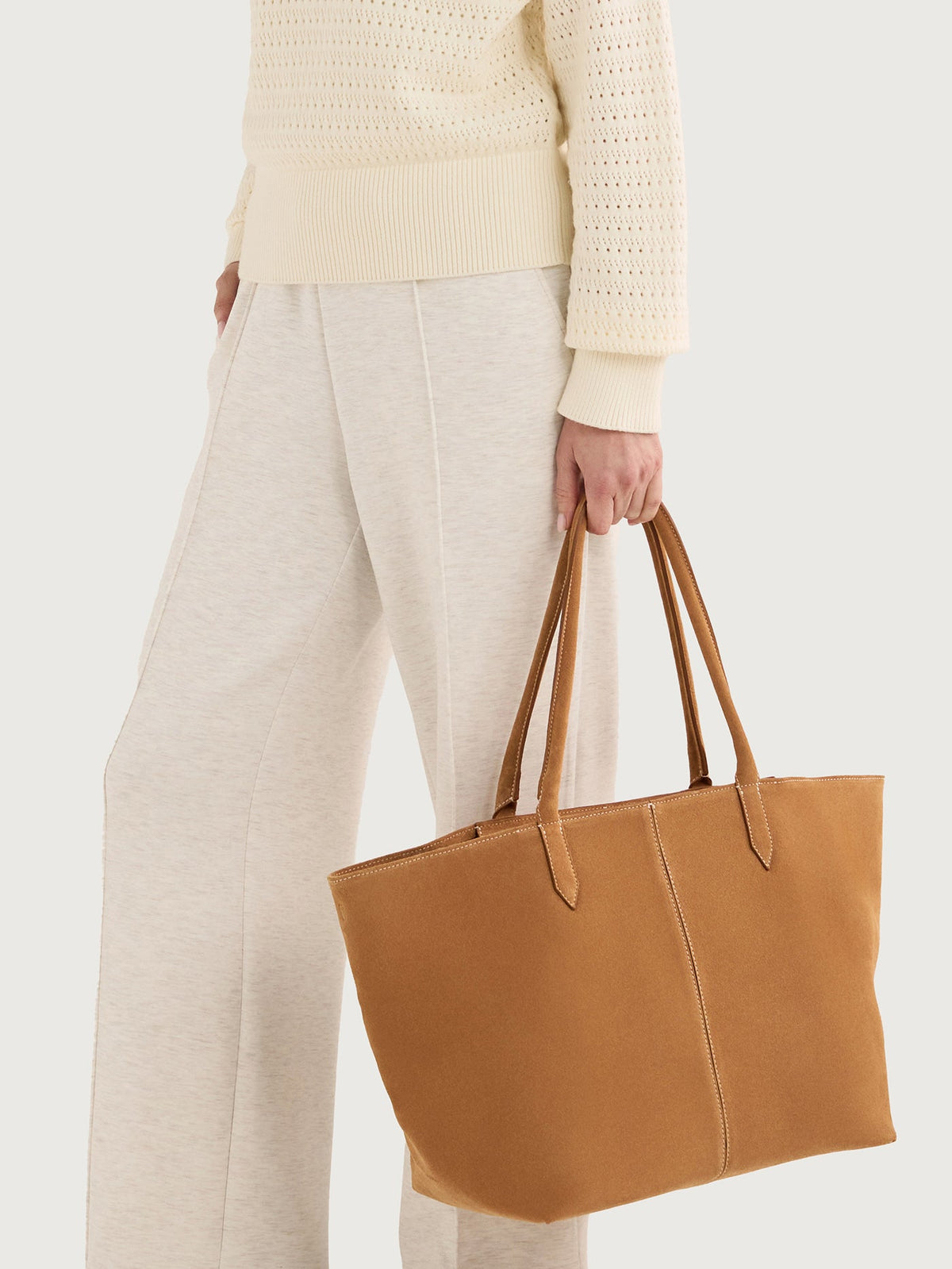 Louey Tote Bag Medium Suede - Premium Everyday Tote | Varley New