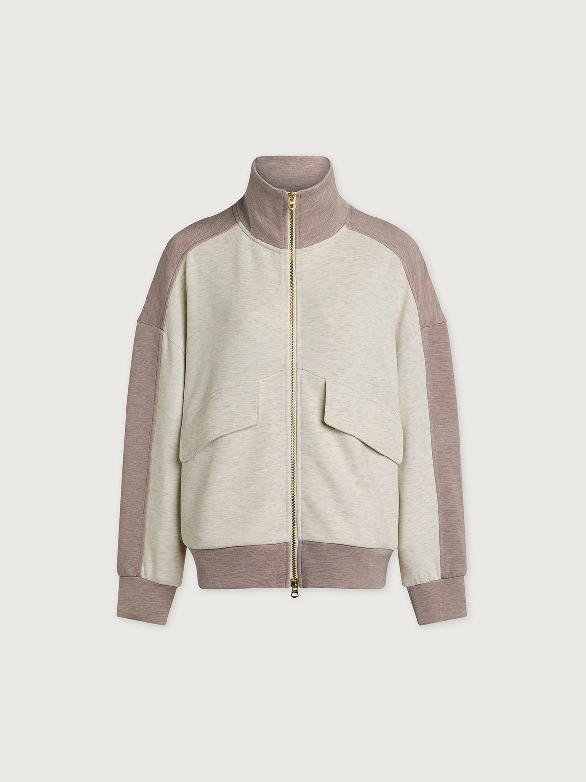Garcia 2 Tone Zip Through Sweat | Varley Featured