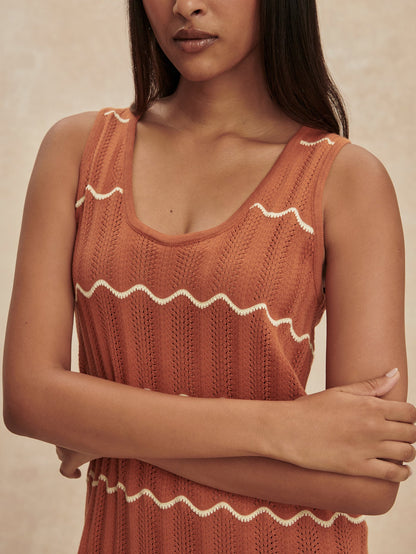 Yuna Scallop Knit Dress | Varley Quality