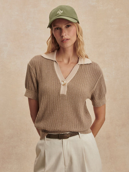 Perrine Knit Polo Shirt | Varley New