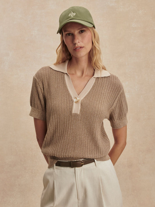 Perrine Knit Polo Shirt | Varley New
