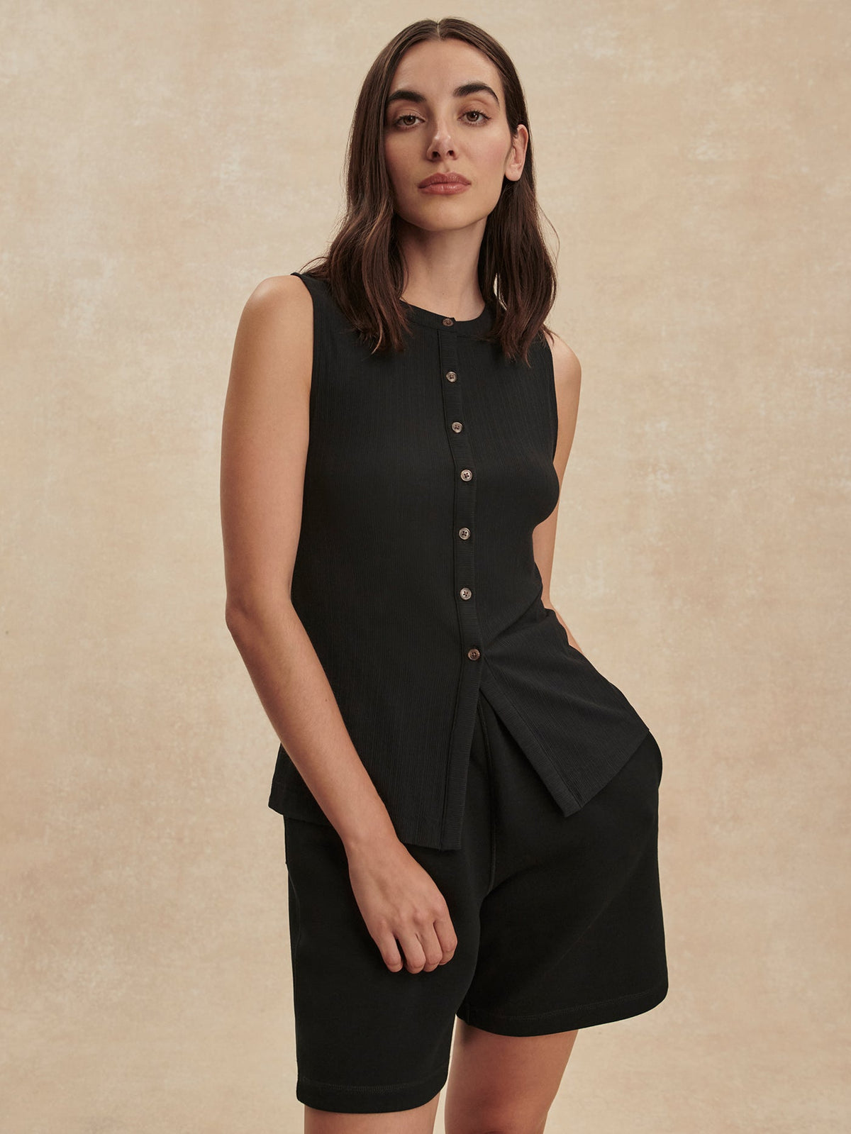 Latia Button Through Tank Top | Varley Latest