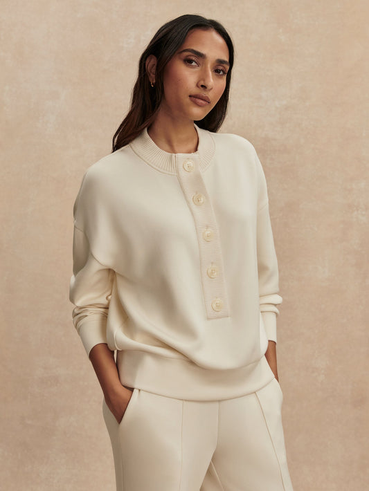 Reena Button Front Sweat | Varley Top Pick