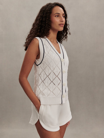 Tyla Button Through Vest | Varley Premium