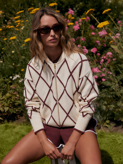 Nile Diamond Knit Jacket | Varley New