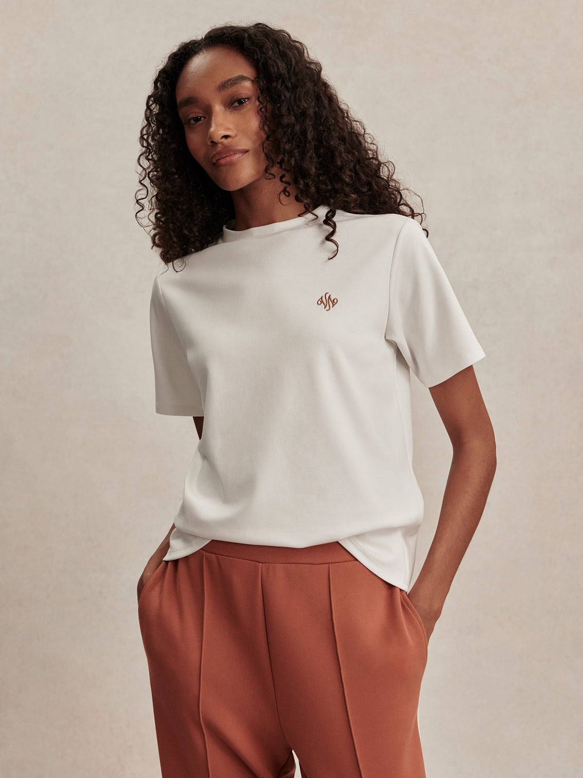 Stevie Branded Tee | Varley Featured