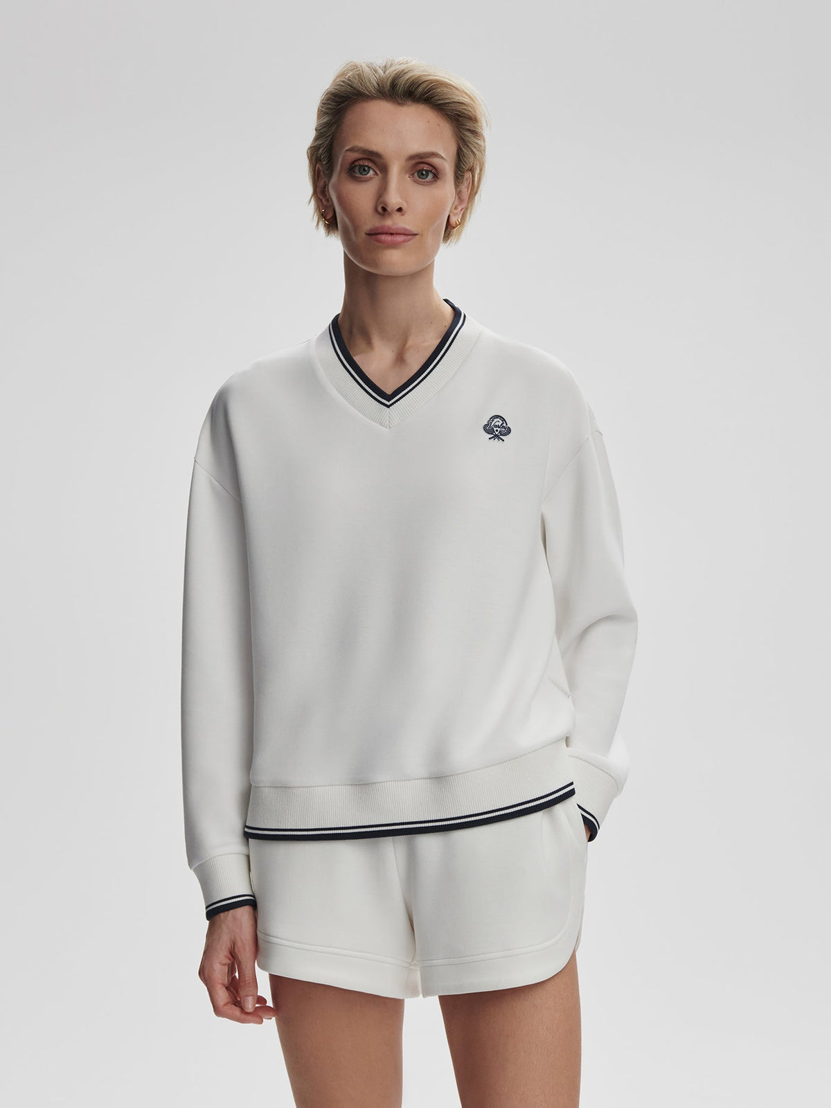 Iona V Neck Sweat | Varley Trusted