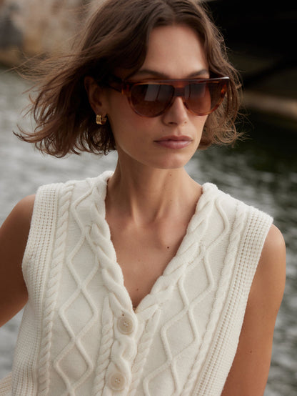 Tatyana Cable Knit Vest | Varley Smart Buy