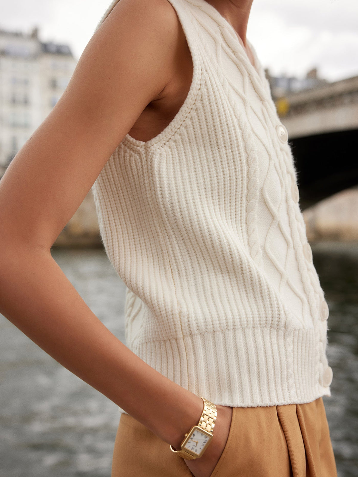 Tatyana Cable Knit Vest | Varley Smart Buy