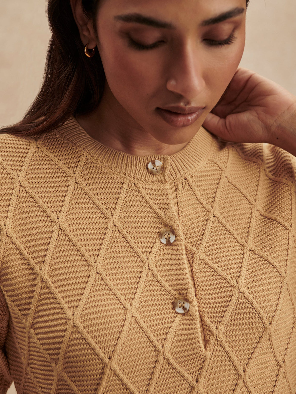 Merryn Diamond Knit Top | Varley Featured