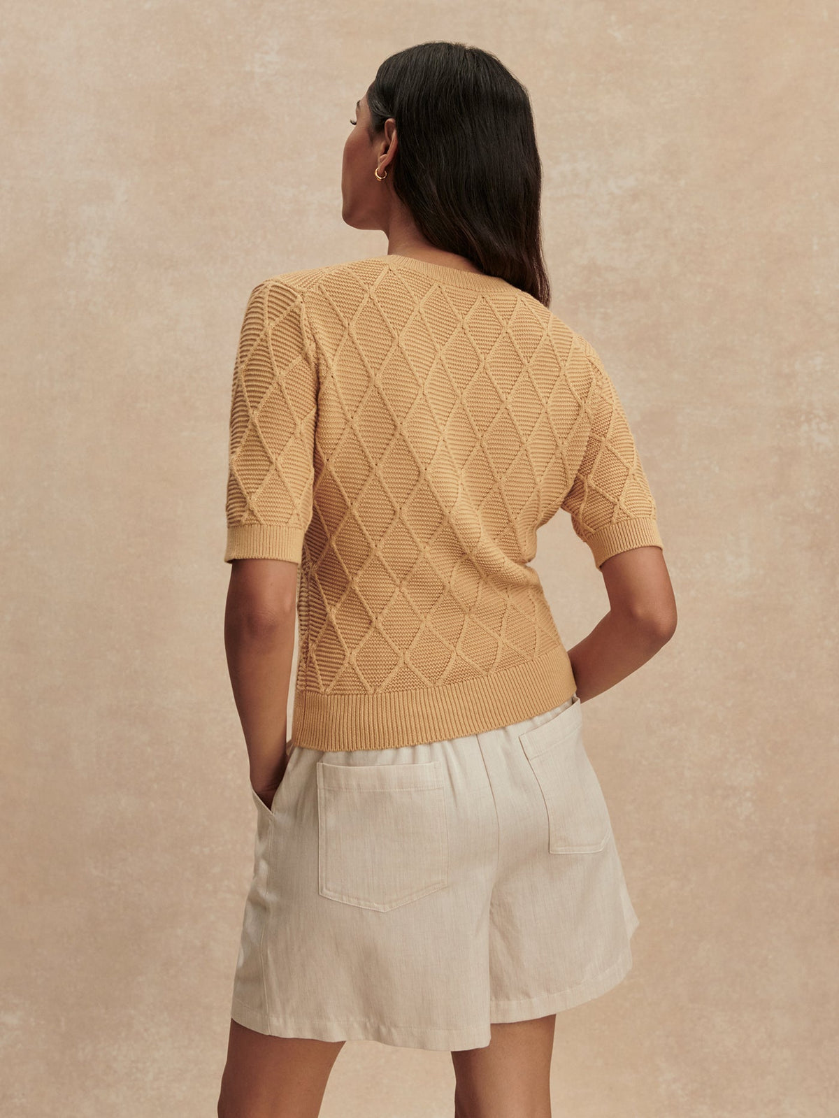 Merryn Diamond Knit Top | Varley Featured