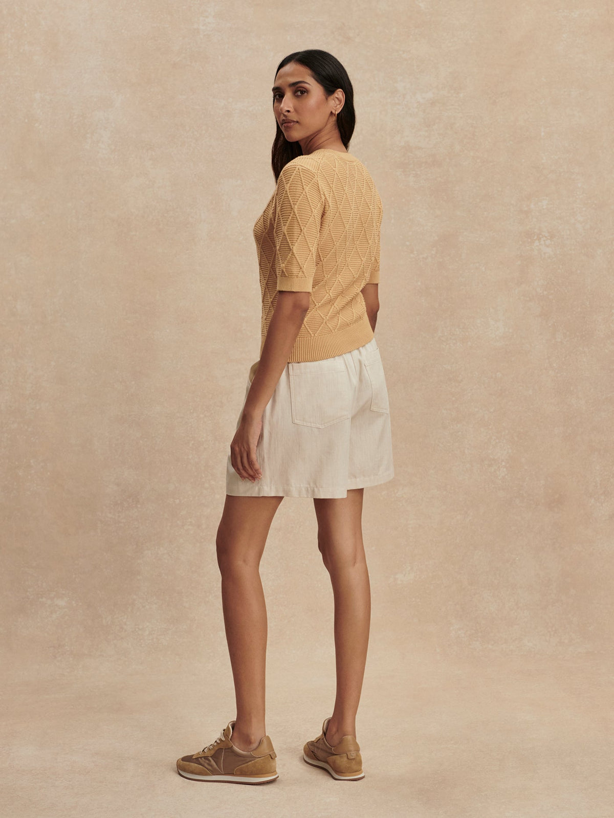 Merryn Diamond Knit Top | Varley Featured
