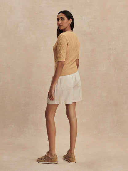 Merryn Diamond Knit Top | Varley Featured