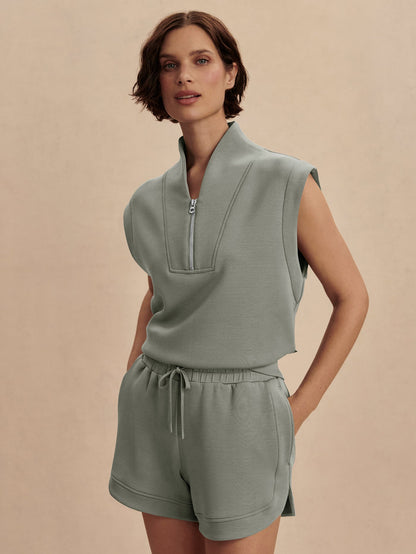 Loretta Half-Zip Sleeveless Sweat | VARLEY US | Varley Quality