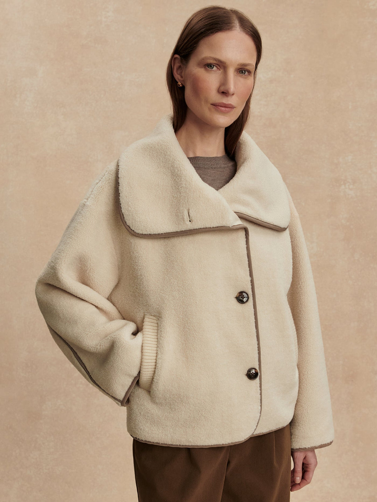 Romane Boxy Sherpa Jacket | Varley Quality