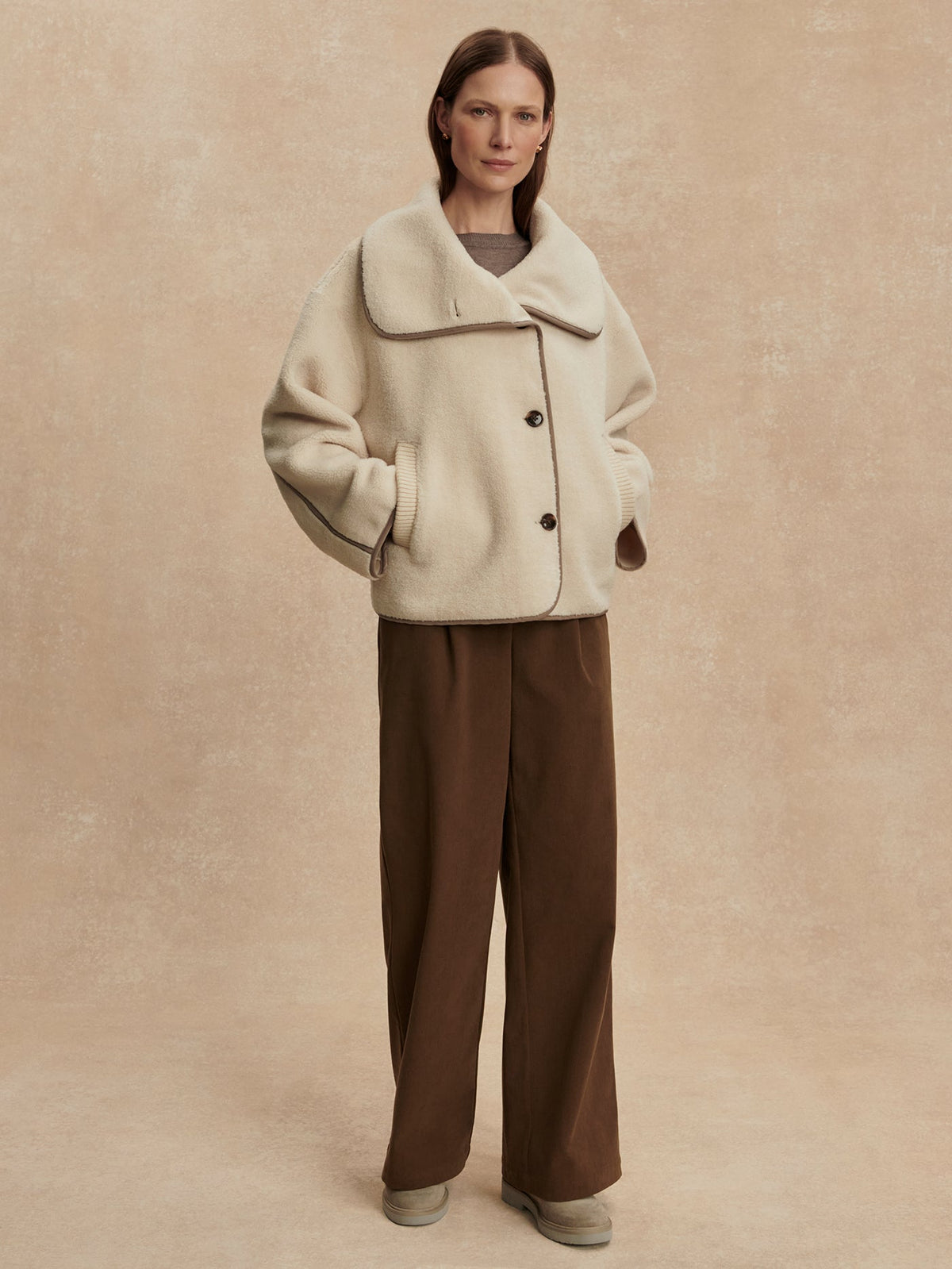 Romane Boxy Sherpa Jacket | Varley Quality