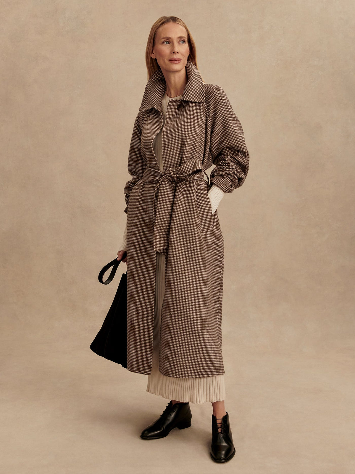 Tomlinson Belted Long Coat | Varley Featured