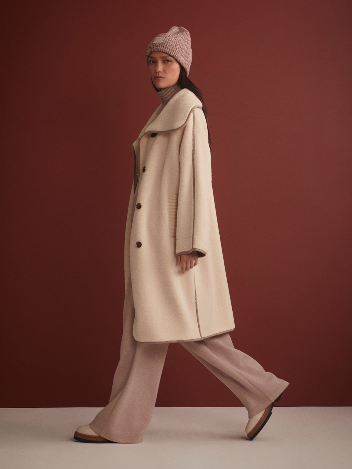 Clemence Sherpa Coat | Varley New