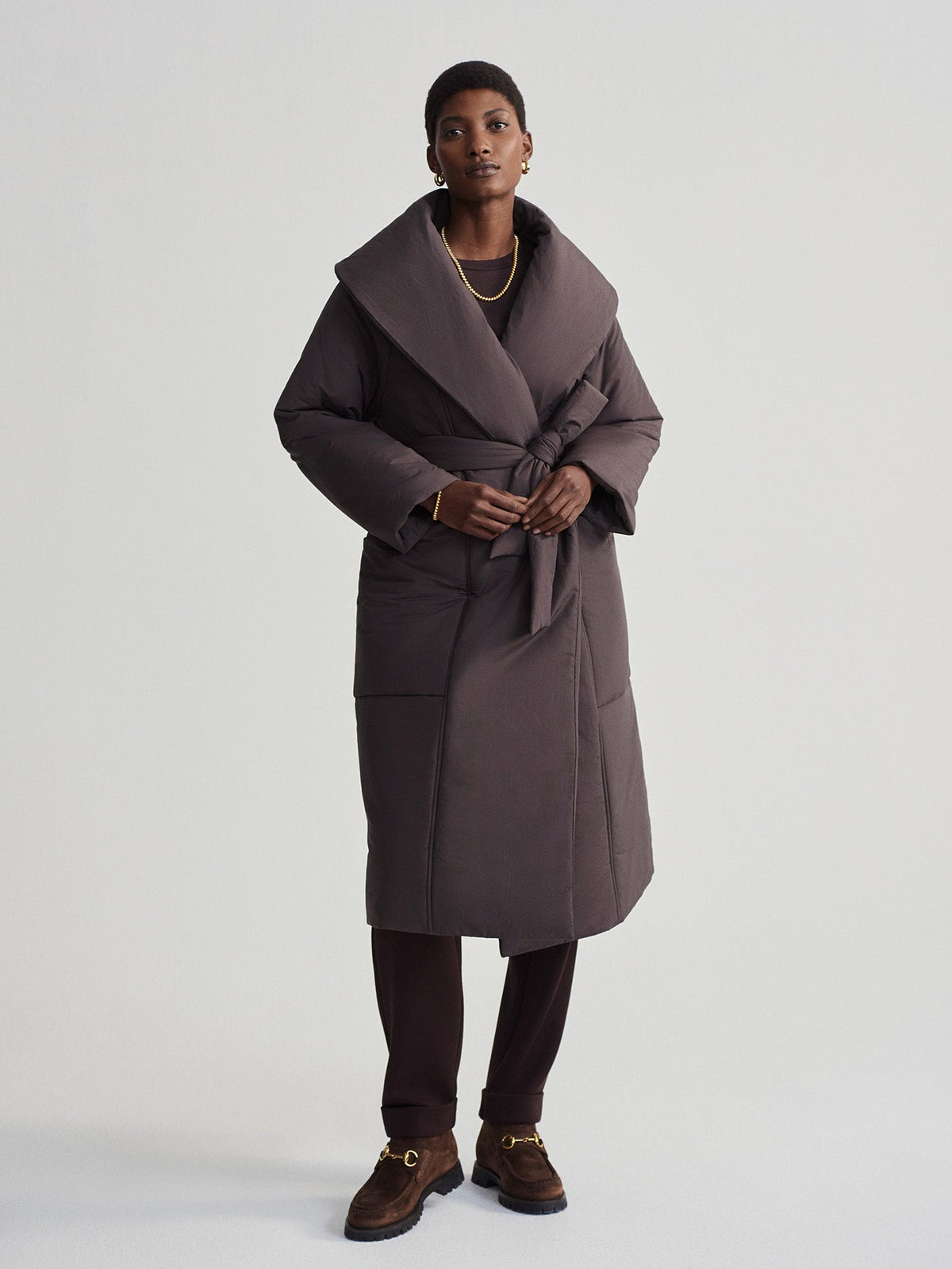 Ana Long Wrap Coat | Varley Latest
