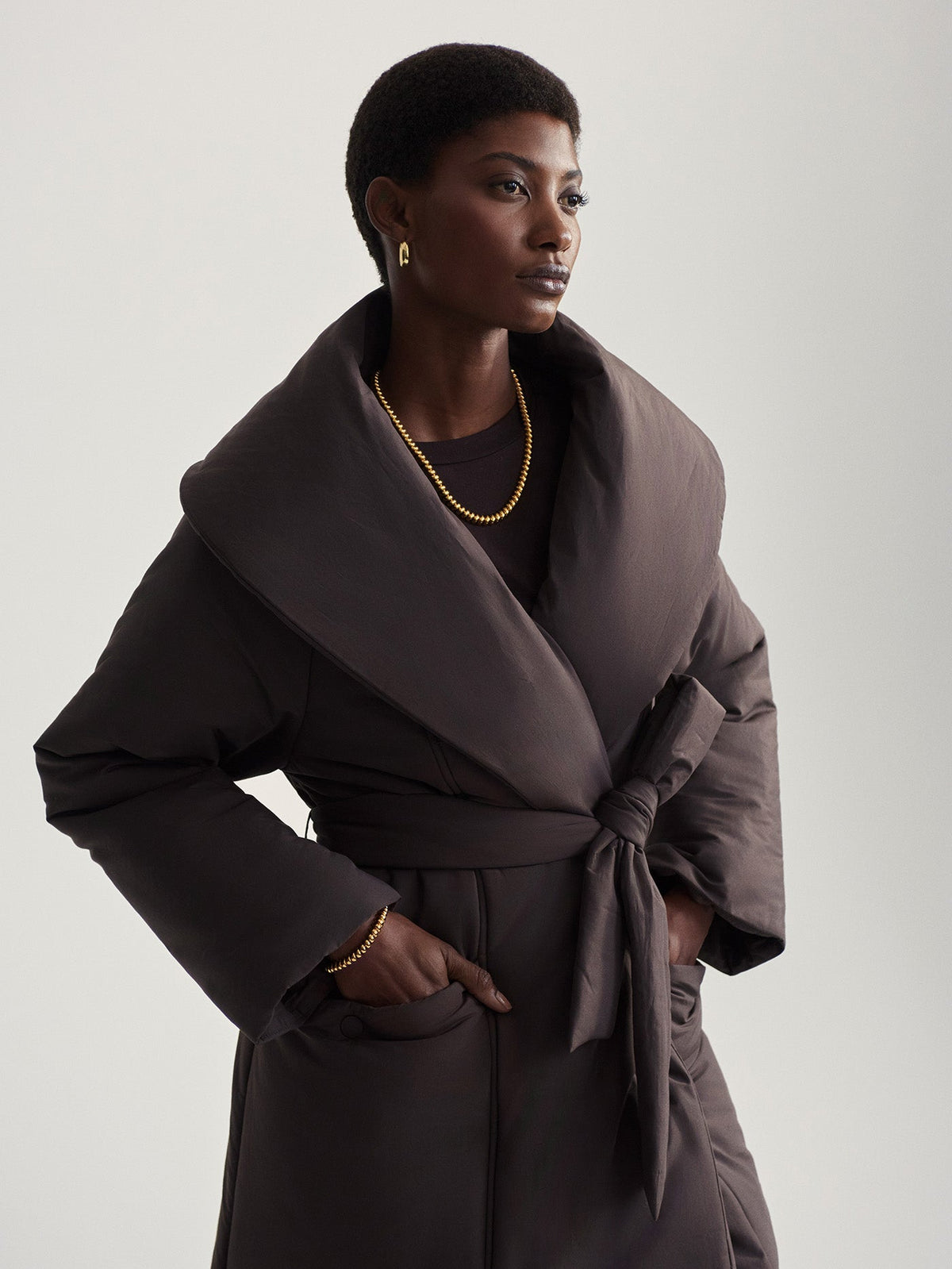 Ana Long Wrap Coat | Varley Latest