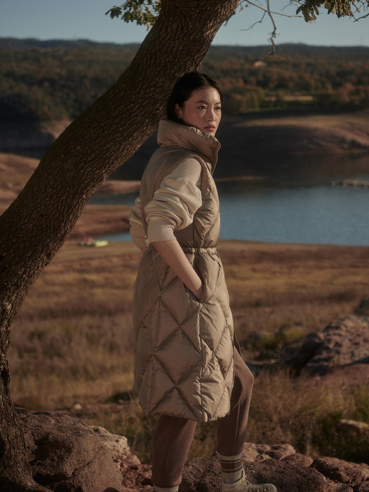 Navine Long Down Gilet | Varley Smart Buy