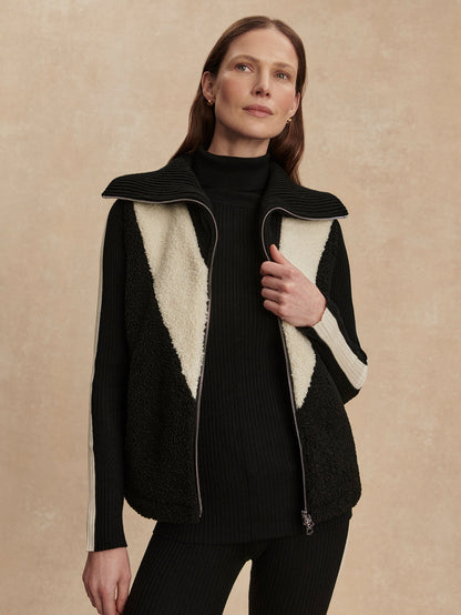 Caspian Sherpa Gilet | Varley Featured