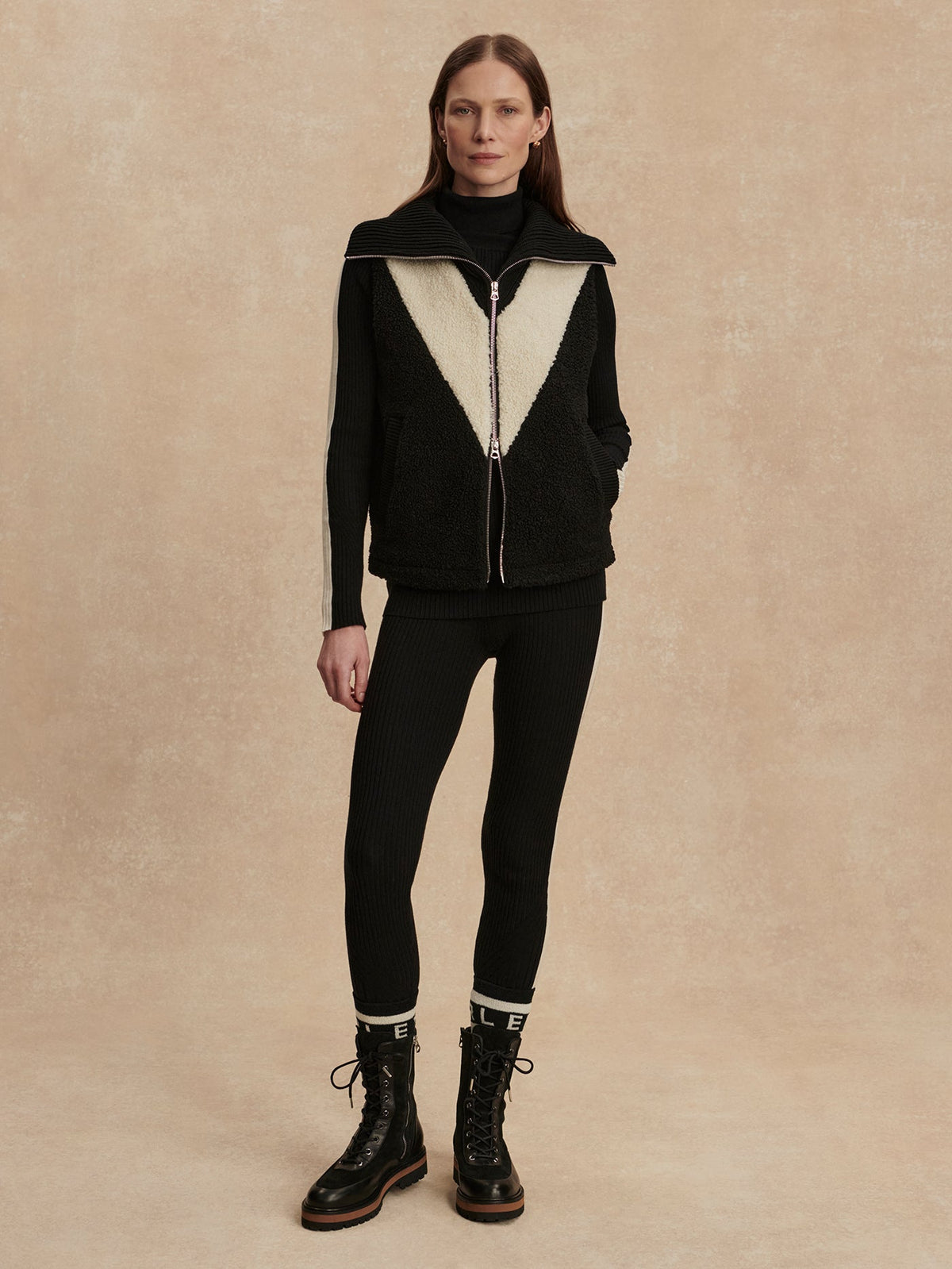 Caspian Sherpa Gilet | Varley Featured
