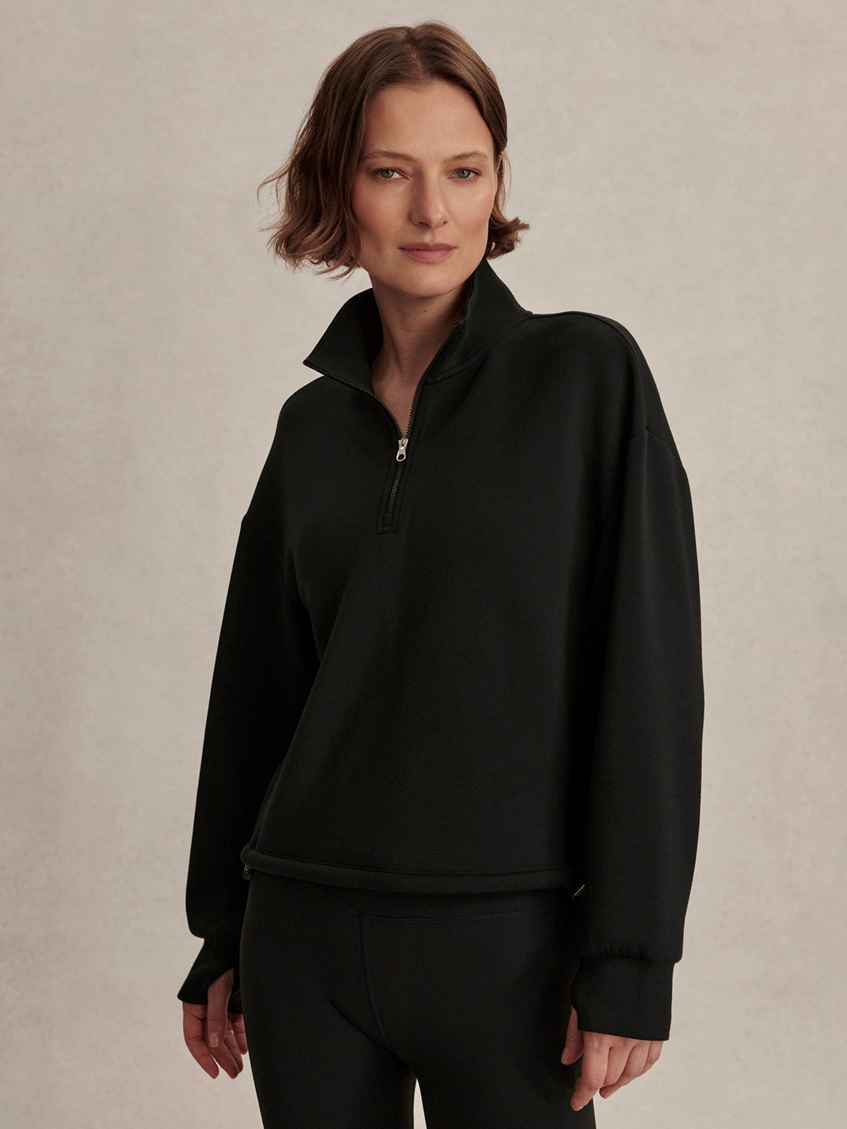 Sian Cropped Half-Zip Active Sweatshirt | Varley Trusted