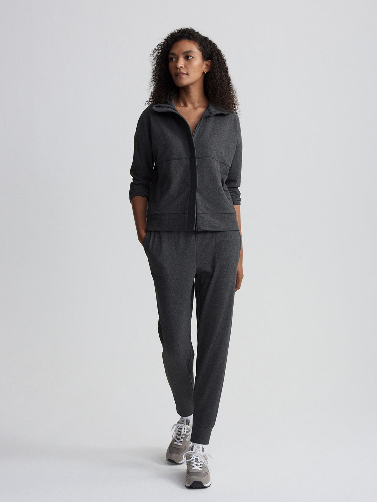 Brushed Rib Slim Cuff Pant 27.5 | Varley Premium