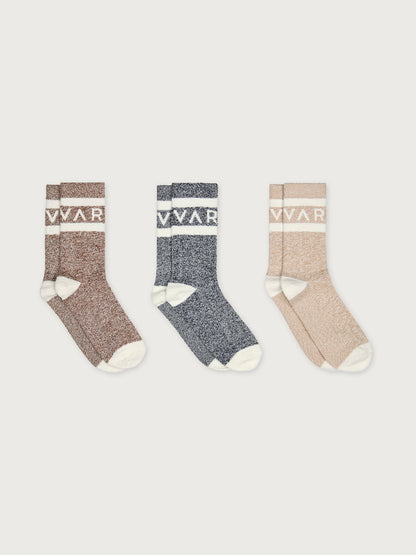 Spencer Sock 3 Pack Marl | Varley Customer Favorite