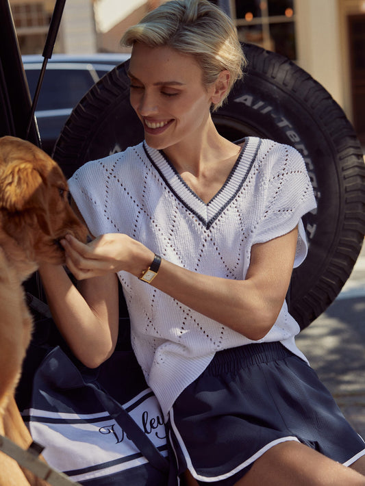 Beaton Diamond Knit | Varley Latest