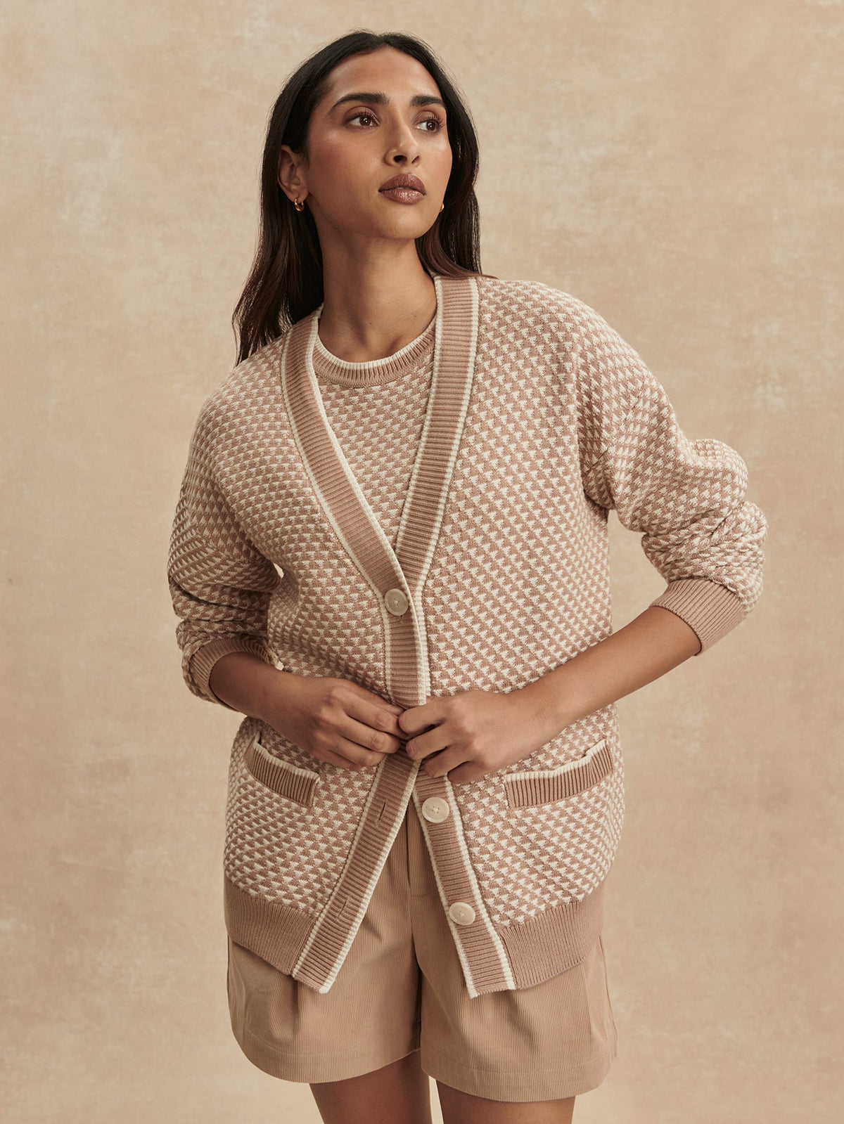 Tarran Stitch Knit Cardigan | Varley Smart Buy