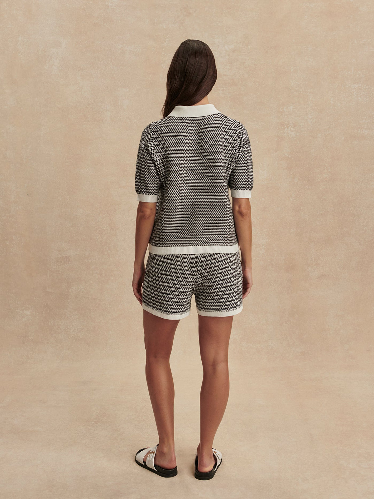 Gaelle Polo Knit Top | Varley Premium