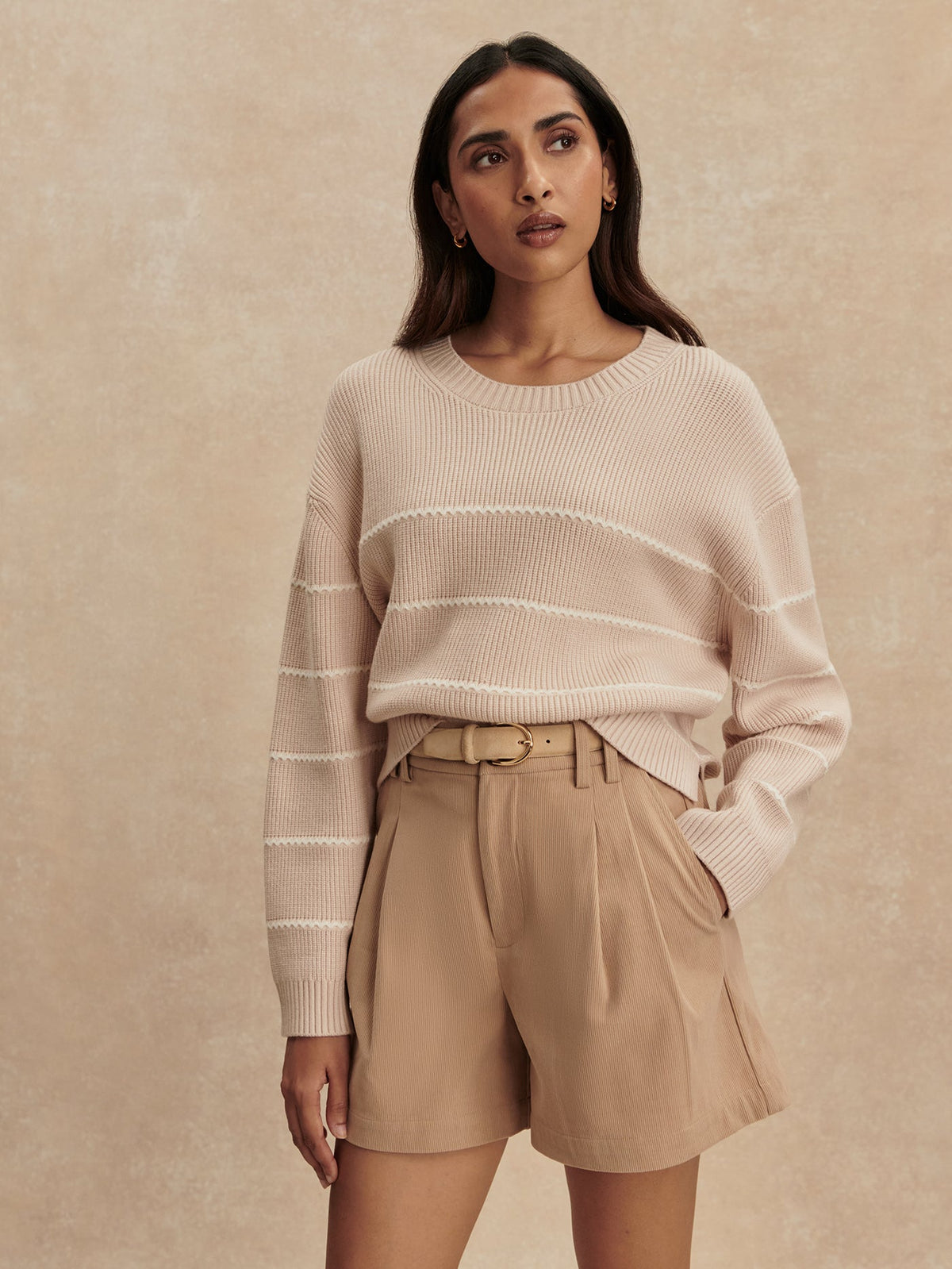 Meryl Stripe Knit Sweater | Varley Premium