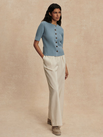 Rhys Short Sleeve Cardigan | Varley Smart Buy