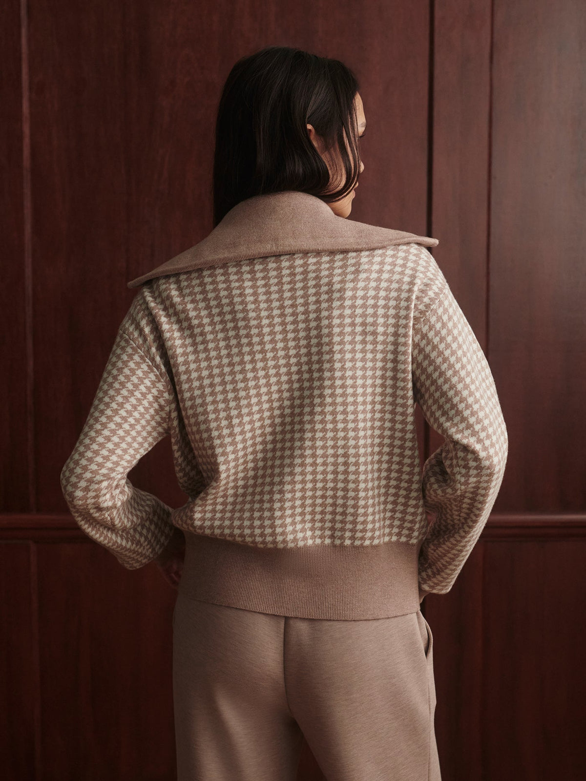 Ablett Jacquard Knit Jacket | Varley Premium