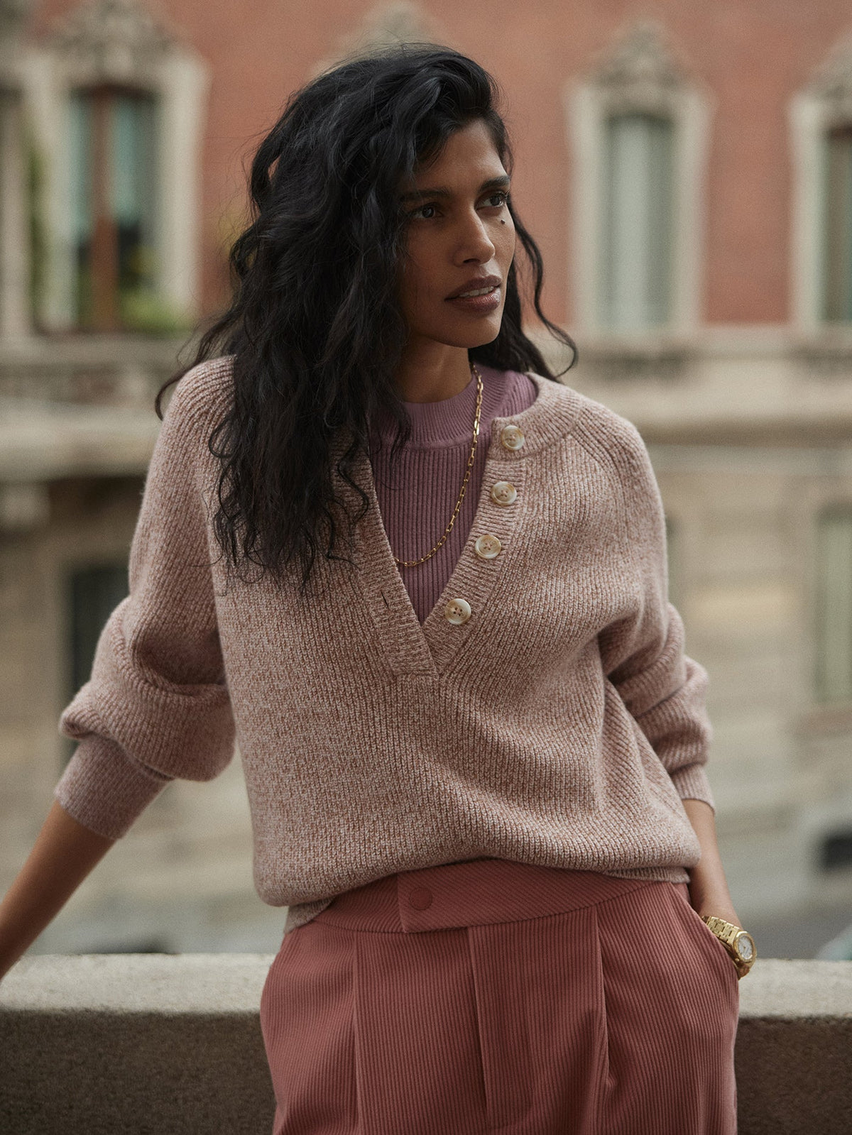 Kennings Half Button Knit | Varley New