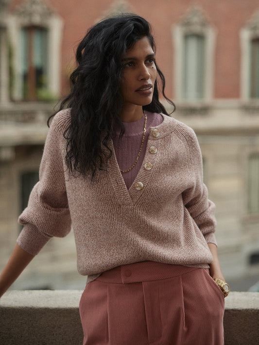 Kennings Half Button Knit | Varley New