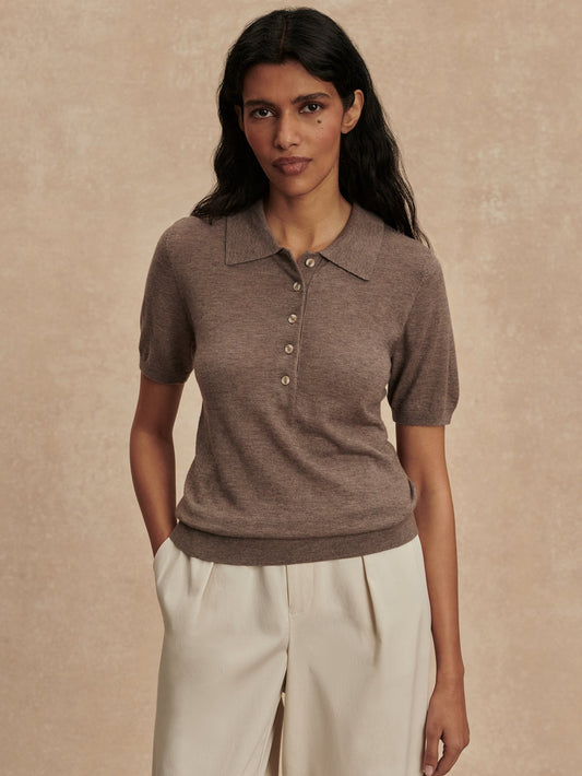 Toni Fine Knit Polo | Varley Featured