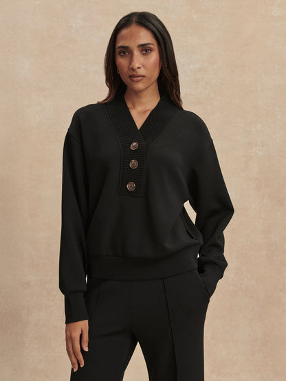 Lucine Button Front Sweat | Varley Quality