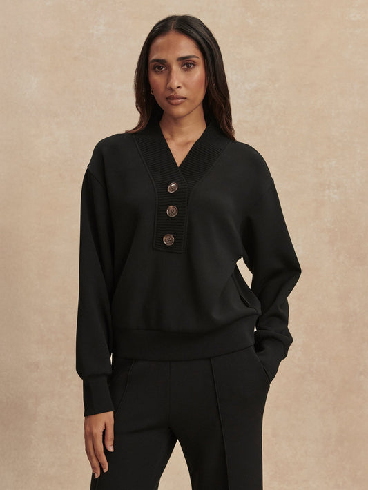 Lucine Button Front Sweat | Varley Quality