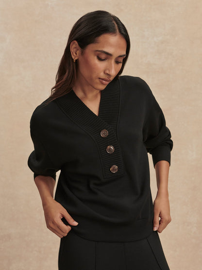 Lucine Button Front Sweat | Varley Quality