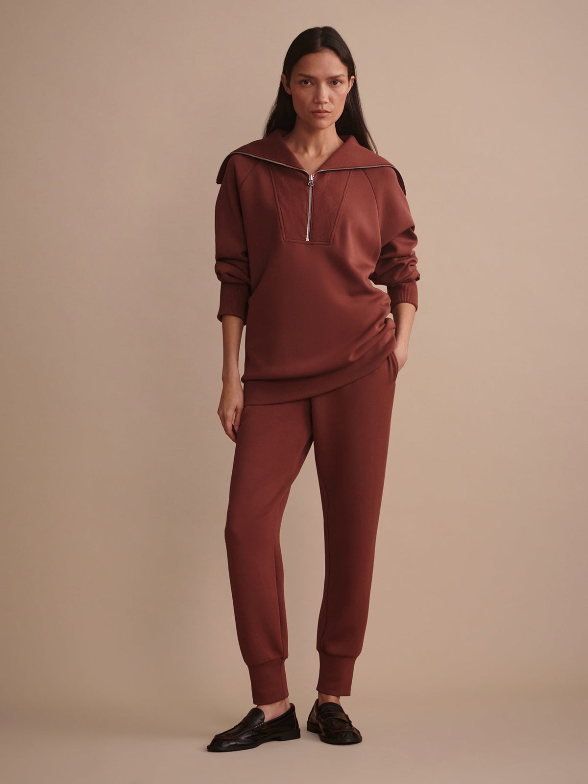 Xina Half Zip Longline Sweat | Varley Featured