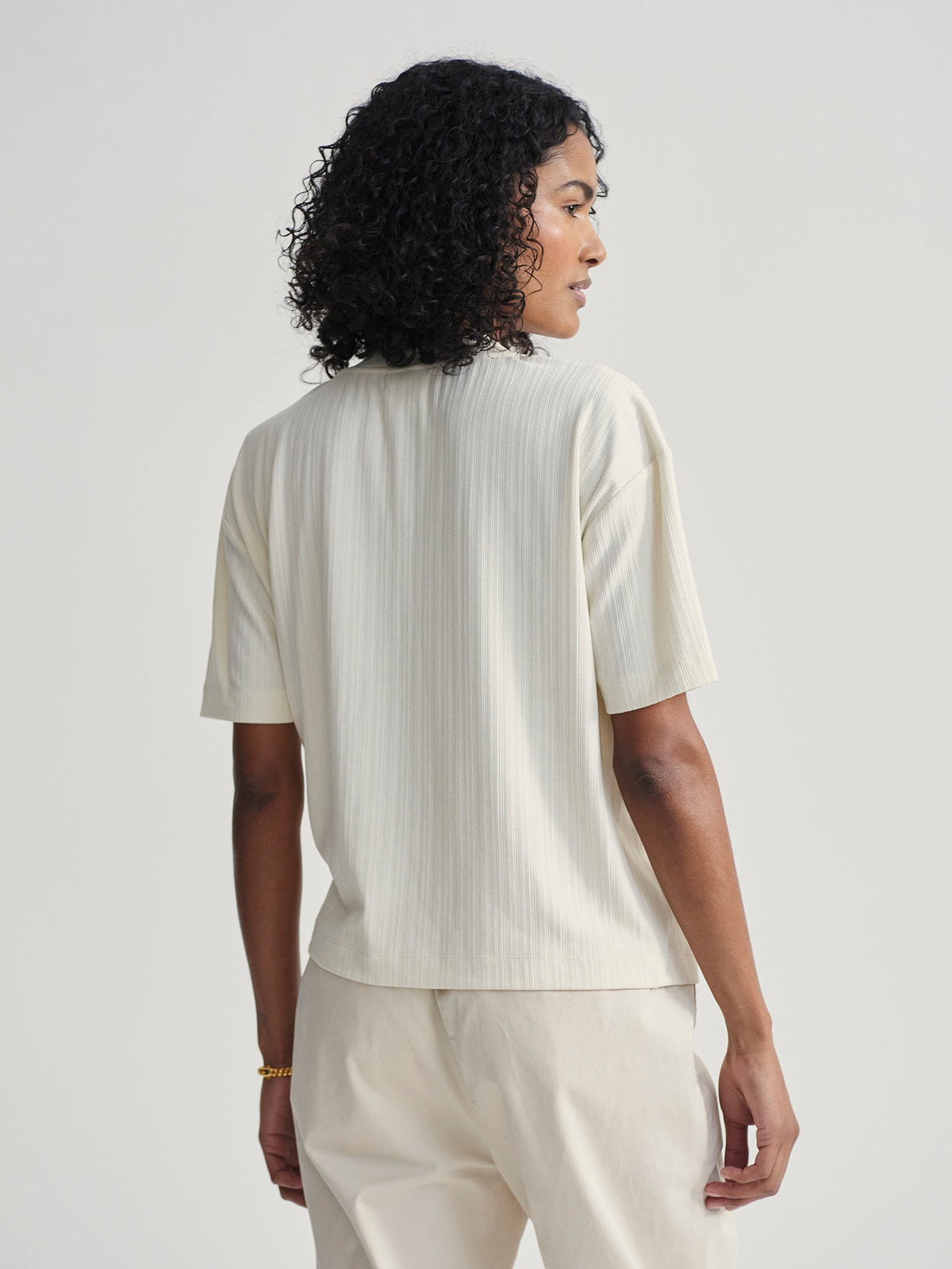 Kasey Mock Placket Rib Tee 2.0 | Varley New