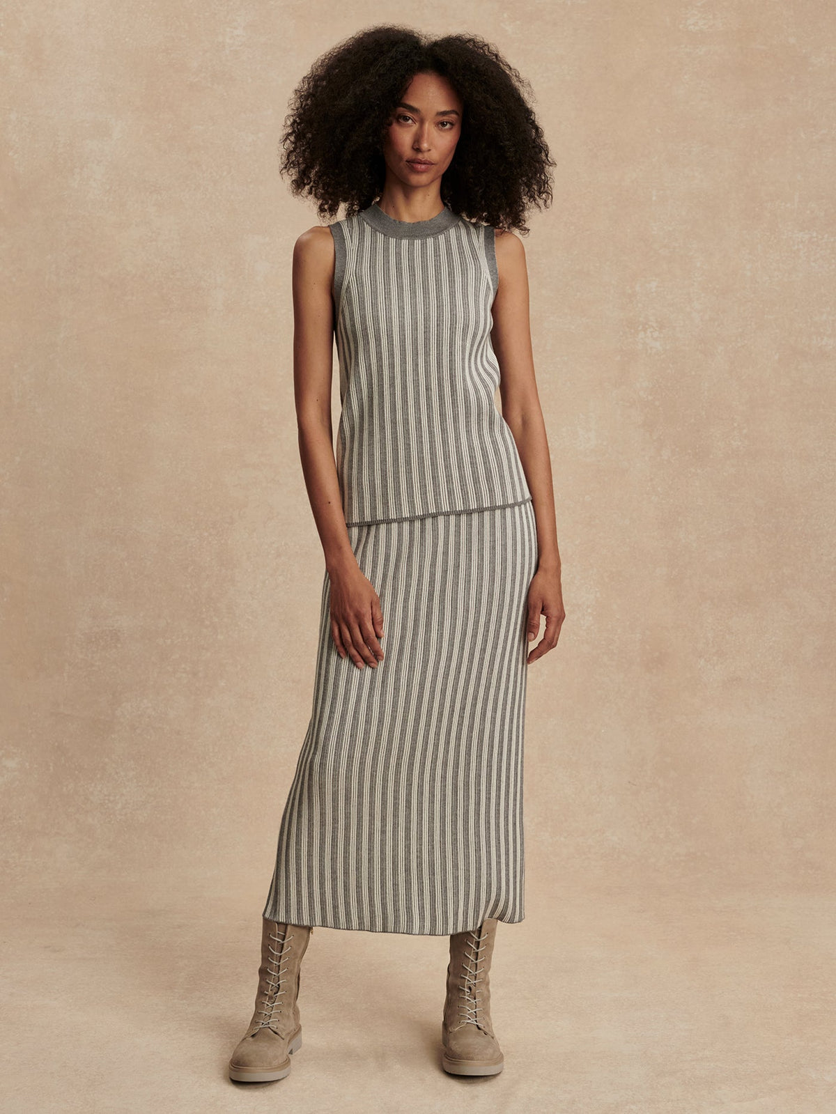 Farida Rib Tank | Varley Latest