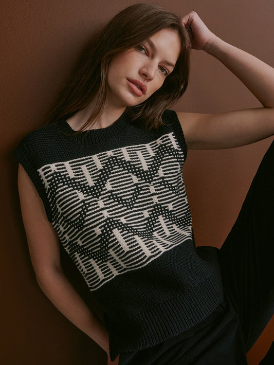 Oline Fairisle Knit Vest | Varley Quality