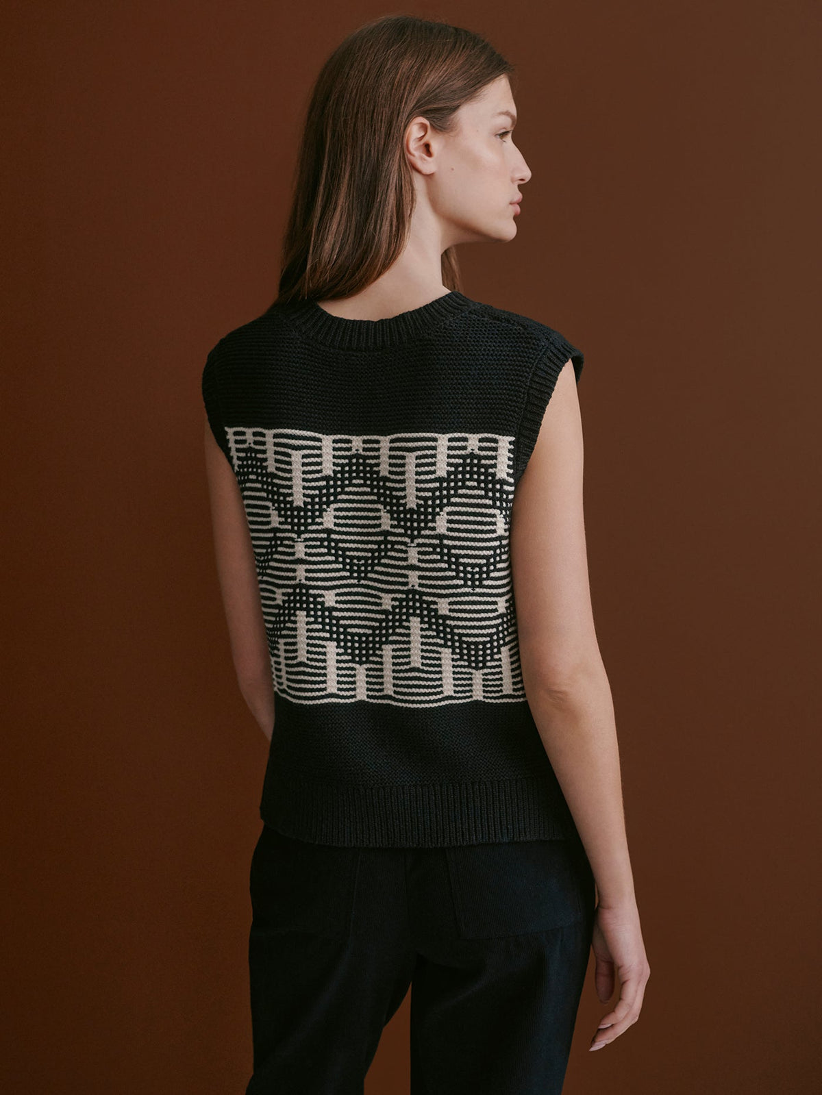 Oline Fairisle Knit Vest | Varley Quality