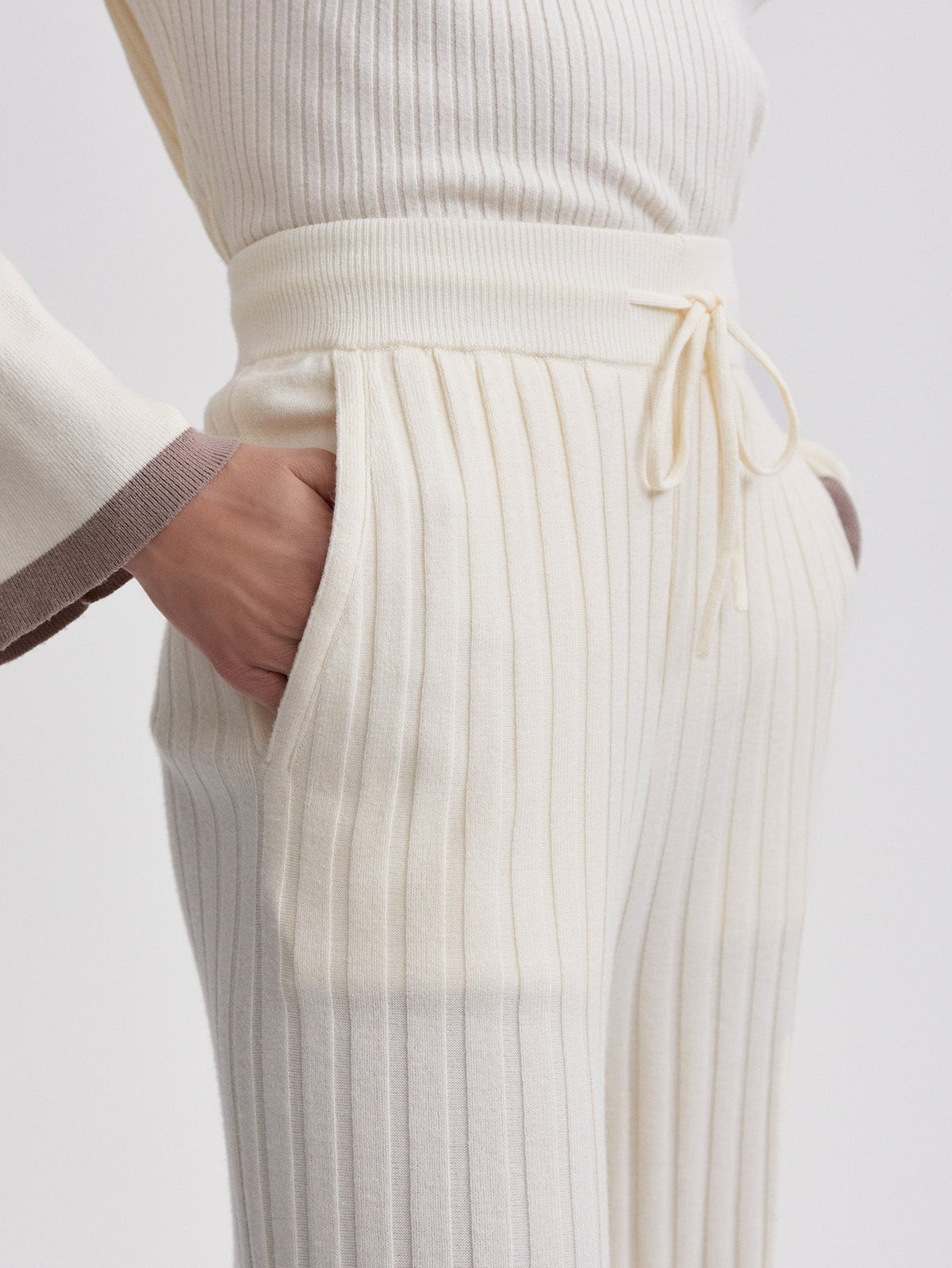 Simeon Wide Rib Knit Trouser | Varley New