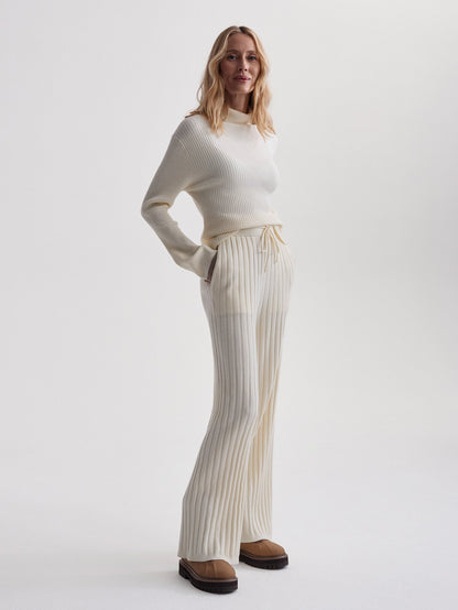 Simeon Wide Rib Knit Trouser | Varley New