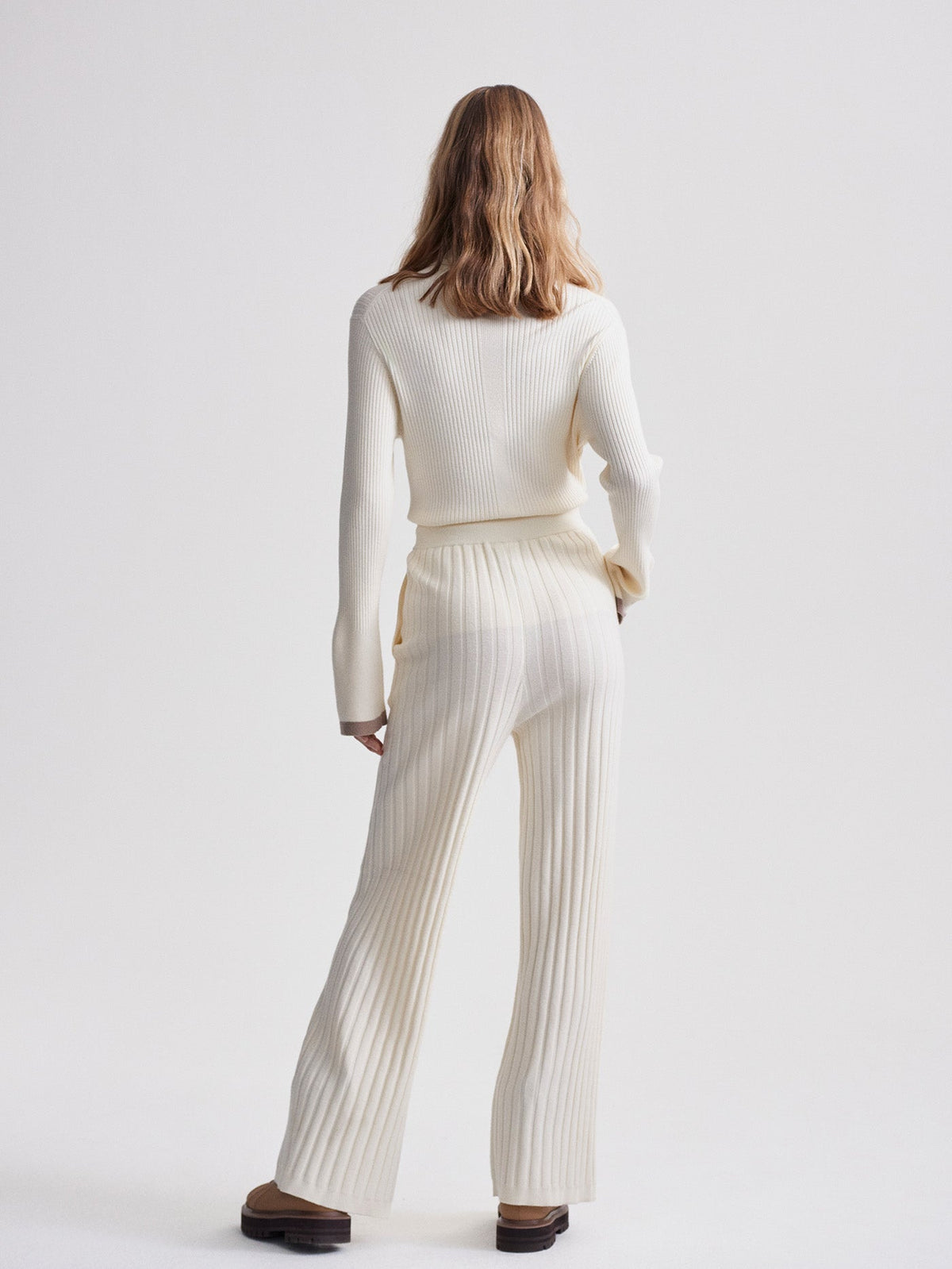 Simeon Wide Rib Knit Trouser | Varley New